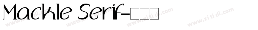 Mackle Serif字体转换